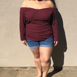 Plus Size Jean Shorts